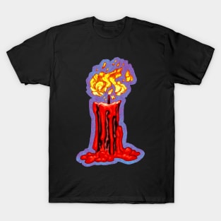 Halloween Vampire Candle T-Shirt